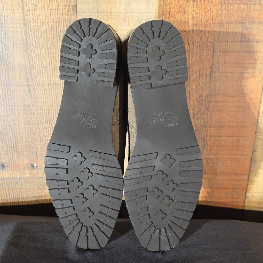 Waterproof Taupe Ankle Boots - Picture 8 of 10
